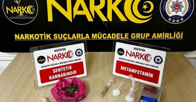 Bozüyük'te uyuşturucuyla mücadelede 2 tutuklama