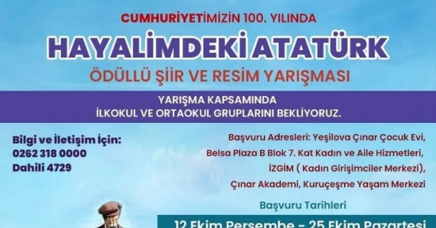 'Hayalimdeki Atatürk’ yarışmalarına başvuru sürüyor