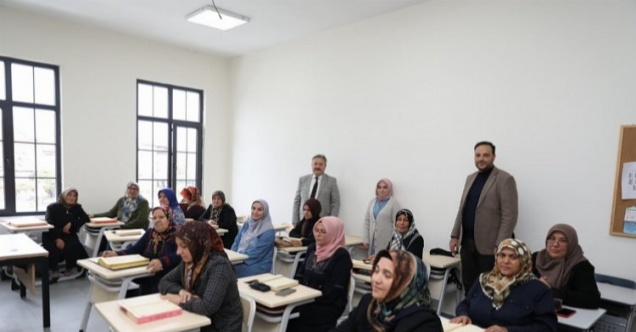 Mustafa Palancıoğlu'ndan MELMEK kurslarına ziyaret