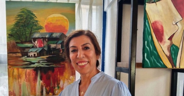 Turizm emekçisinin resimleri festivali renklendirdi