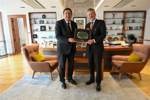 Başkan Erkek, Norveç'in Ankara Büyükelçisi Gaarder'ı ağırladı