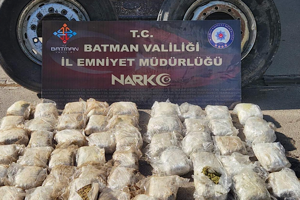 Batman’da 27 kilo 450 gram skunk ele geçirildi