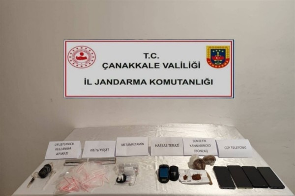 Çanakkale’de uyuşturucu operasyonu: 5 tutuklama
