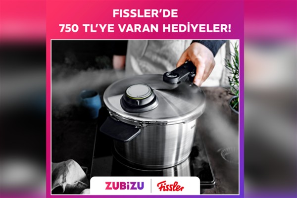 Fissler ürünlerinde ZUBİZU’ya özel 750 TL’ye varan hediye ayrıcalığı