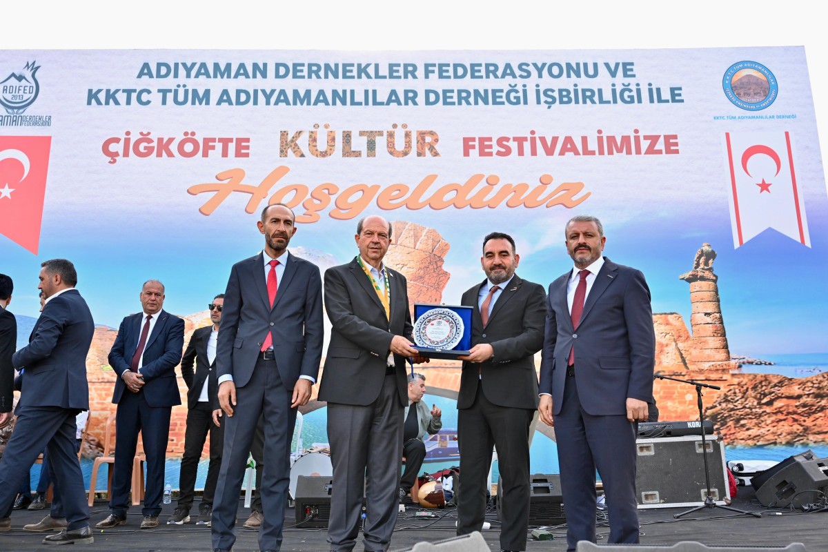 KKTC Cumhurbaşkanı Tatar’dan Adıyamanlı İş İnsanı Teke’ye Teşekkür Plaketi