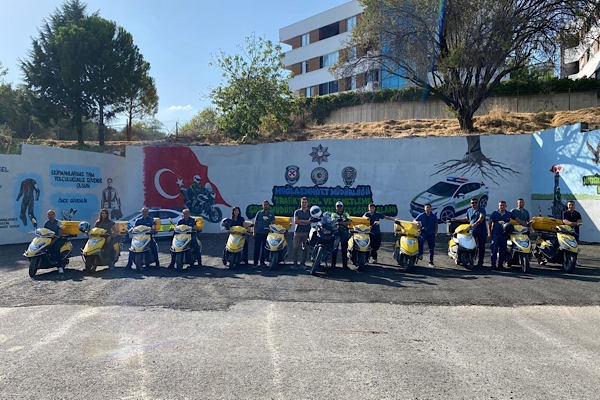 Muğla'da PTT personeline güvenli motosiklet sürüşü eğitimi