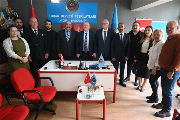 Özdağ, Turan Devletleri Teşkilatı Aydın İl Başkanlığını ziyaret etti.