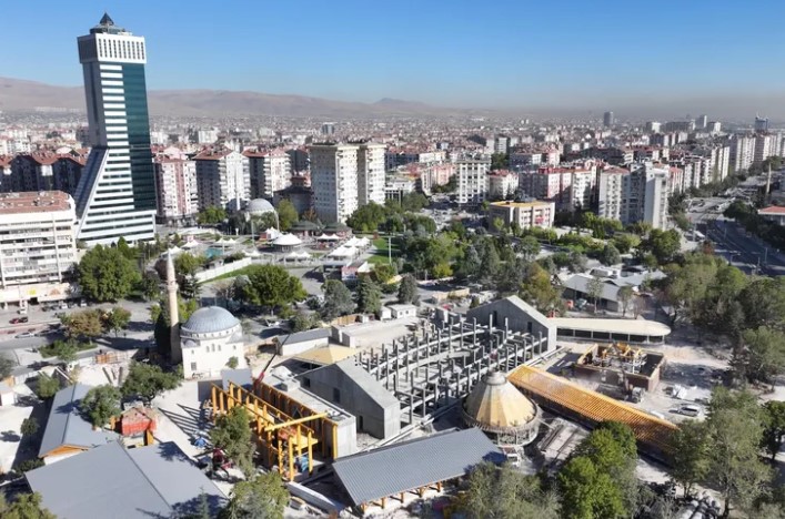 Şehir Kütüphanesi Konya’da Yükseliyor