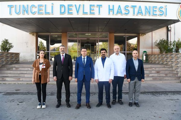 Tunceli Valisi Aygöl, Tunceli Devlet Hastanesi’ni ziyaret etti