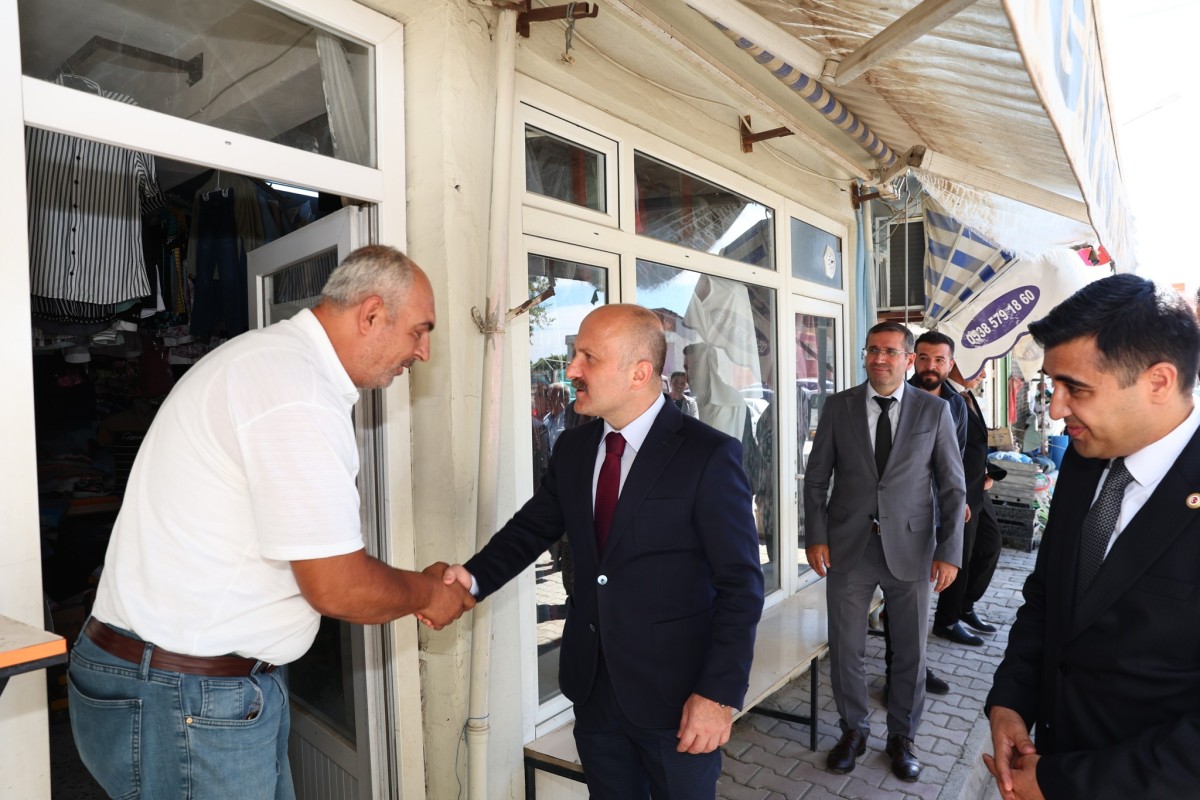 Vali Varol’dan Tut ilçesi esnafına ziyaret