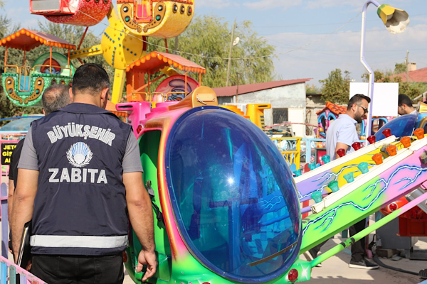 Van'da lunaparklara güvenlik denetimi